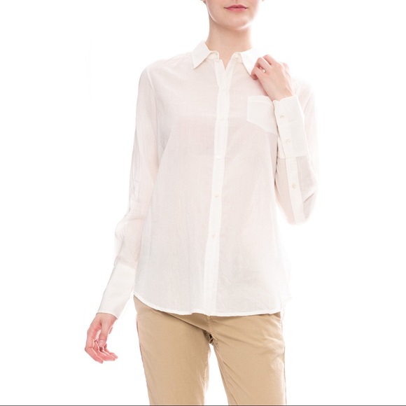 Nili Lotan Tops - Nili Lotan light weight voile button down shirt